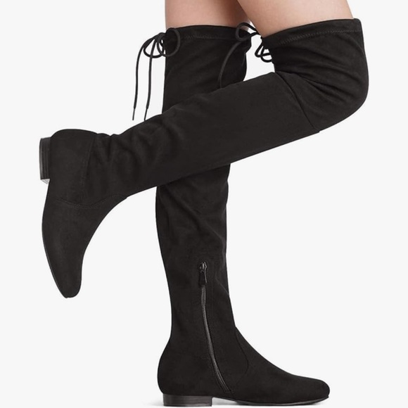 Over the Knee Black Boots - Picture 5 of 5